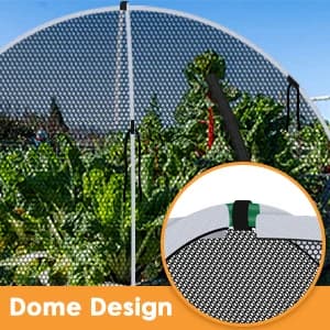5 * 7ft Pond Cover Dome — Garden Pond Net Pond Mesh Tent with Ropes — collection imagery