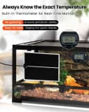 Reptile Terrarium Heat Pad with LCD Digital Aquarium Thermometer