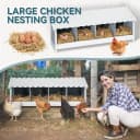 4 Holes Chicken Nesting Box — PVC Waterproof Roof