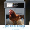 Automatic Chicken Coop Door Solar Powered with Timer and Light Sensor