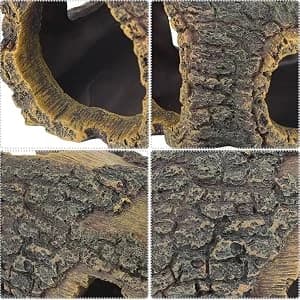 Resin Hollow Tree Trunk Betta Log Aquarium Decorations Ornament Fish House Cave Wood House Decor for Small and — collection imagery