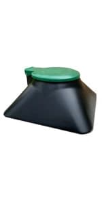 Pet Waste Digester - Pyramid Style - Black with Green — product details
