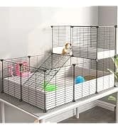 Guinea Pig Cage — Indoor Habitat Cage with Waterproof Plastic Bottom — collection imagery