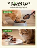 Dog Food Scoop Set with Silicone Can Scraper