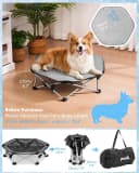 Raised Dog Bed with Cooling Mat