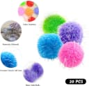 20PCS — 1.5INCH Extra Large Cat's Favorite Chase Glitter Ball Toy