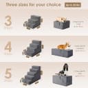 Dog Stairs for Bed 18" H — 4-Step Dog Steps for High Bed