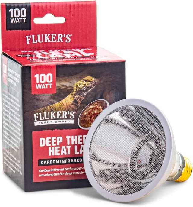 Deep Thermal Heat Lamp for Reptiles with Carbon Infrared Technology