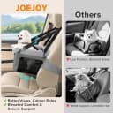 Deluxe Dog Booster Seat with Sturdy Metal Frame and Safety Leash for Small Pets up to 20 lbs - Portable Puppy