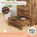 Dog Feeding Station with 2 Elevated Bowls