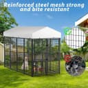 8' x 4' Outdoor Dog Kennel with Roof for Large Dogs