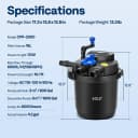 1580GPH Bio Pressure Pond Filter with 13W Light for Various Ponds