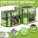 Portable Cat Playpen — Foldable Indoor and Outdoor Pet Tent with 2 Areas