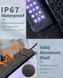 11 W Terrarium Light for 12" to 18" Terrarium Extendable Reptile Tank Light with Full Spectrum Brilliant White — Pattern Name: Basic / Size: 12-18 Inch (11W)