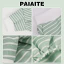 Green Striped Dog Pajamas: 4-Legged Cotton Stretchable Jumpsuit Pjs - Lightweight Cozy Puppy Onesie Clothes