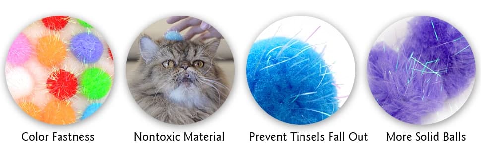 20PCS — 1.5INCH Extra Large Cat's Favorite Chase Glitter Ball Toy — collection imagery