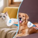 Self Cleaning Slicker Brush, Dog and Cat Bunny Pet Grooming Shedding Brush - Easy to Remove Loose Undercoat