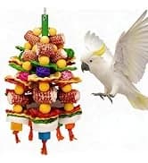 4PCS Bird Parrot Foraging Toys Parakeet Chewing Hanging Toy Shredded Paper Cage Accessories for Small Parrots — collection imagery