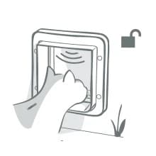 Sure Petcare Microchip Cat Flap — Programme your cat’s microchip at the touch of a button