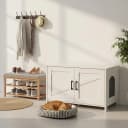31.5" L Cat Litter Box Enclosure with Barn Door