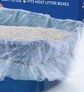 Elastic Cat Litter Box Liners - Extra Giant 10 Count - Tear-Resistant Cat Litter Bags - Waterproof Kitty Litter — collection imagery