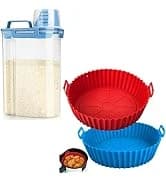 Dog Food Storage Container, 10-20Lbs Collapsible Pet Food Storage Containers with Rolling Wheel Airtight — collection imagery