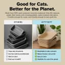 Disposable Cat Litter Box Large, 6 Count, Durable Portable for Travel and Home, Eco-Friendly Disposable Litter