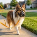 Breathable Basket Dog Muzzle for Large Breeds | Adjustable Mask with Reflective Straps | Allows Drinking and