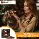 ReptiChip Reptile Substrate Coconut Chip Bedding 72 Quart Compressed Organic Coco Husk Block for Snake Habitat
