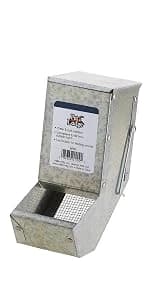 Small Animal Feeder with Lid and Sifter Bottom | Outdoor Gravity Feeder for Rabbits — product details
