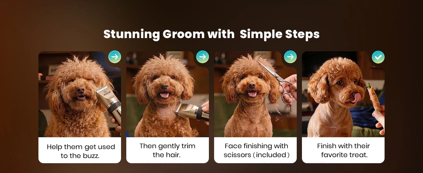 Dog Grooming Clippers with LED Display for Dogs and Cats — product details