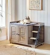Litter Box Enclosure — Cat Litter Box Furniture with Removable Divider — collection imagery