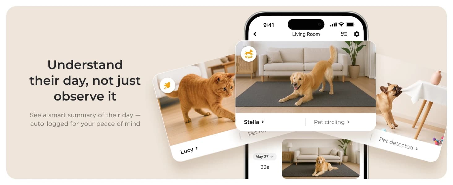 Cam 360 – Wi-Fi Pan-Tilt Pet Security Camera with App — product details