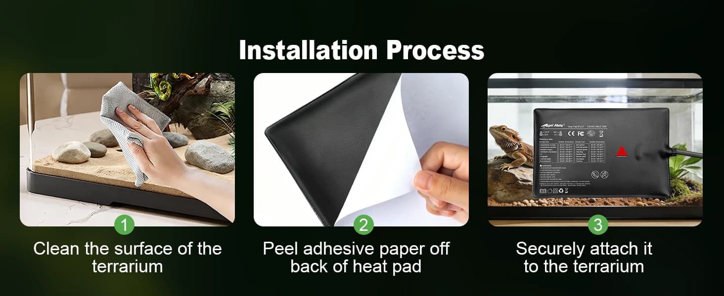 Reptile Heating Pad with Internal Sensor and Thermostat — collection imagery
