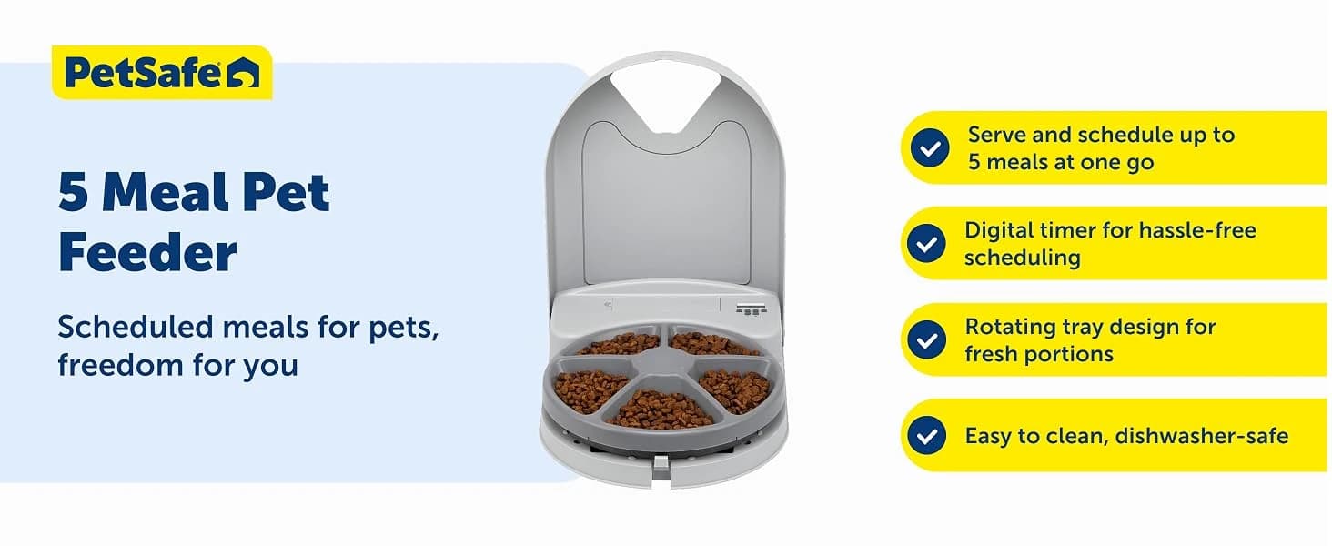 Automatic Dog Feeder — 5 Meals — product details