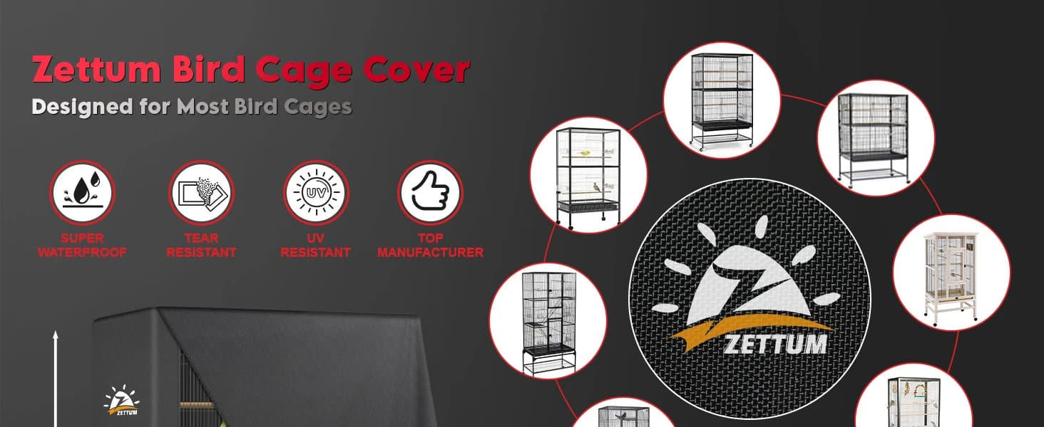 Bird Cage Cover - 600D Bird Cage Covers for Night Heavy Duty and Waterproof — product details
