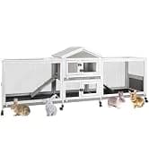 Large Wooden Chicken Coop with Run and Wheels — collection imagery