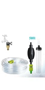 25ft Aquarium Vacuum Gravel Cleaner Fish Tank Cleaner Siphon Water Changer — product details