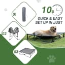 Outdoor Dog Bed — Cooling Elevated Pet Bed Portable Raised Dog Bed with Breathable Mesh