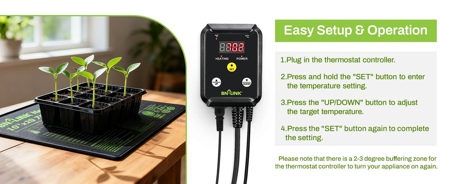 Reptile Thermostat Temperature Controller — product details