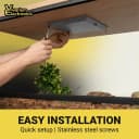 Radiant Heat Panels Made in USA 40W–Premium Reptile Heater Mounts Easily with Included Screws Reptile Heat Panel