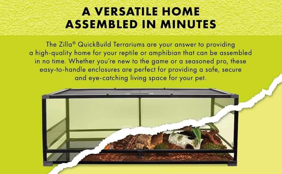 QuickBuild Reptile 65 Gallon Glass Terrarium — product details