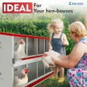Chicken Nesting Boxes - 10 Compartment Metal Poultry Nest Box Wall Mount for Chickens — Hens