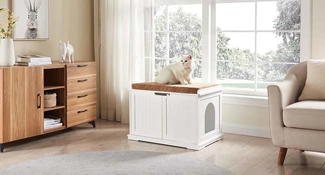 Cat Litter Box Enclosure Furniture — Cat Litter Box Enclosure
