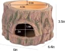 3 in 1 Reptile Hide Cave with Detachable Base and Humidity Dish