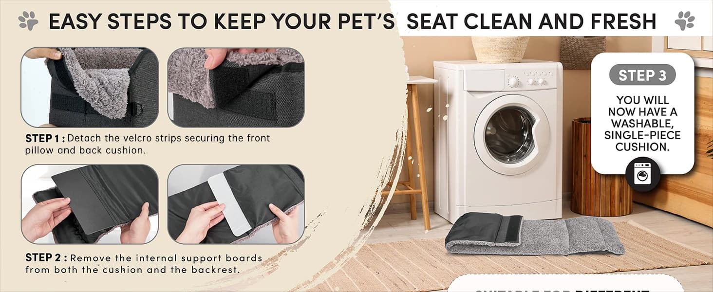 Center Console Dog Car Seat for Small Pets to 11lbs — product details