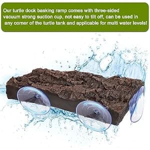 Turtle Basking Platform — Fish Tank Aquarium Tortoise Climbing Platform with 3 Suction Cups — collection imagery