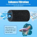 6-Pack Pre-Filter Sponge for Aquarium Shrimp Fry Fish Tank Filter 0.8” Intake