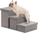 Dog Stairs for High Bed, Foldable Pet Stairs for Small and Medium or Large Dogs Puppy with Storage for Bed or