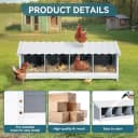 4 Holes Chicken Nesting Box — PVC Waterproof Roof